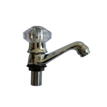 LLAVE LAVAMANOS PERILLA CRISTAL METALICA